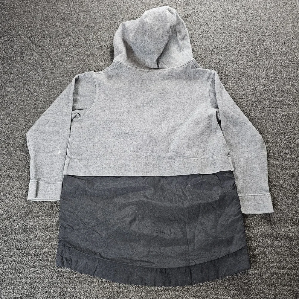 Nike Parka Jacket Womens Medium Grey Black Jacket Sportswear Long Active‎ Hoodie